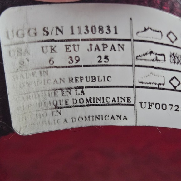 UGG Droplet Rain Boots Taffy Pink Waterproof Chelsea Ankle Bootie Size 8 Neon - Picture 10 of 10